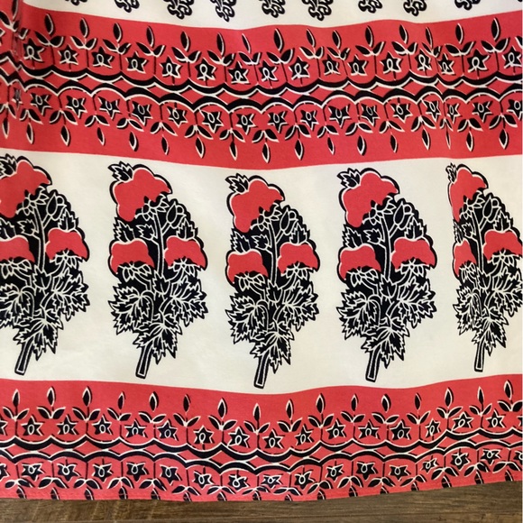 Ulla Johnson Indian Bazaar Floral Printed Silk Boho Tunic Shirt Dress - Picture 13 of 15